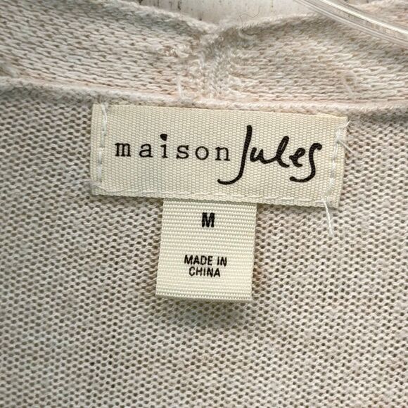Maison Jules Long Open-Front Jersey Cardigan Sweater M - Picture 5 of 11